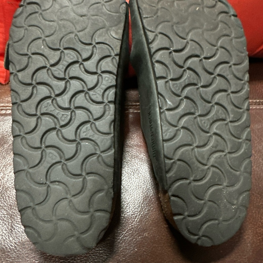 Birkenstock Classic Arizona Vegan Leather Black‎ Sandals Size 38 - Picture 6 of 6